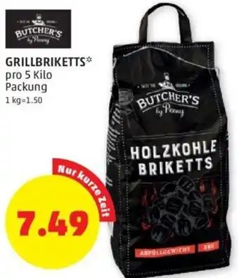 PENNY Grillbriketts 5 kilo Angebot