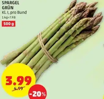 PENNY Spargel Grün 500 -g Angebot