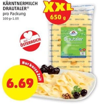 PENNY Kärntnermilch Drautaler Angebot