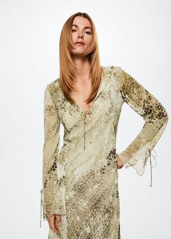 Mango Kleid mit animal-print Angebot