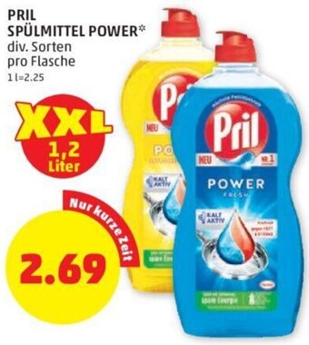 PENNY Pril Spülmittel Power 1,2 Liter Angebot