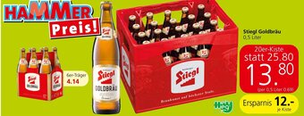 Spar Stiegl Goldbräu 0,5 Liter Angebot