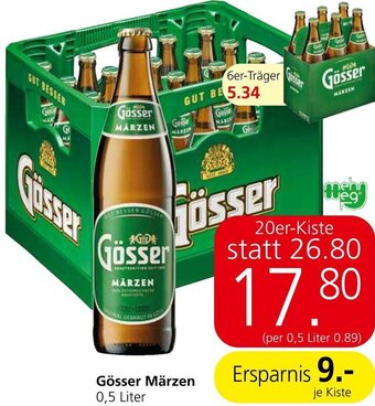 Spar Gösser Märzen 0,5 Liter Angebot