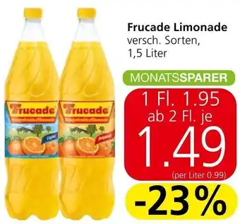 Spar Frucade Limonade 1,5 Liter Angebot