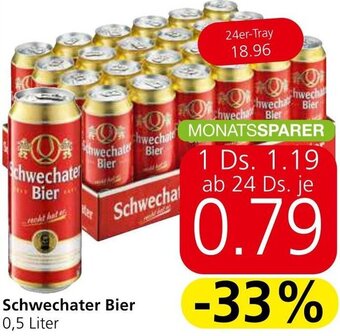 Spar Schwechater Bier 0,5 Liter Angebot
