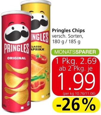 Spar Pringles Chips 180 g/ 185 g Angebot
