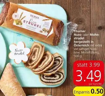 Spar Thurner Nuss-oder Monstrudel hergestellt in Österreich 500 g Angebot