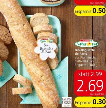 Spar Bio-Baguette de Paris Angebot