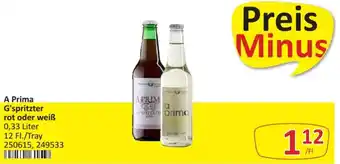 Kastner A Prima G'spritzter rot oder weiß 0,33 Liter Angebot