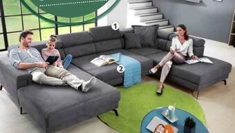 Polstermöbel Fischer Wohnlandschaft stoff Angebot