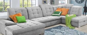 Polstermöbel Fischer Wohnlandschaft stoff Angebot