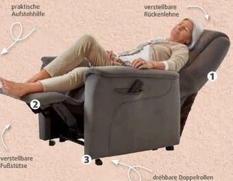 Polstermöbel Fischer Relaxsessel stoff Angebot