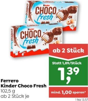 ADEG Ferrero Kinder Choco Fresh 102,5 g Angebot