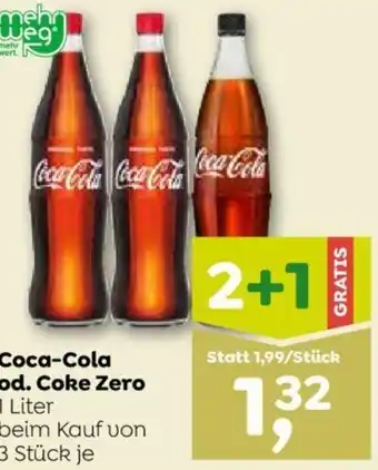 ADEG Coca-Cola od. Coke Zero 1 Liter Angebot