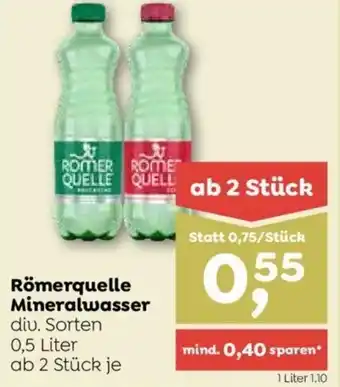ADEG Römerquelle Mineralwasser 0,5 Liter Angebot