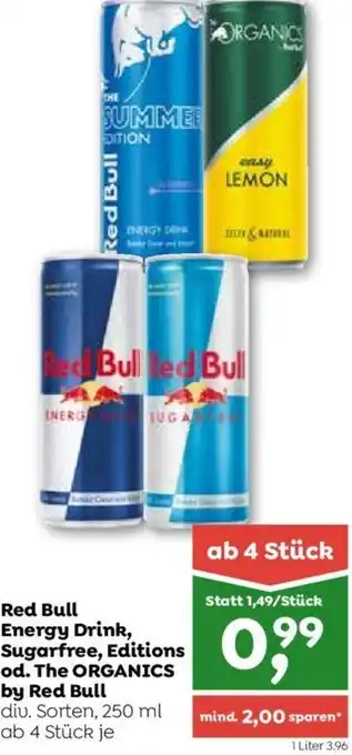 ADEG Red Bull Energy Drink, Sugarfree, Editions od. The Organics by Red Bull 250 ml Angebot