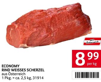 Transgourmet Economy Rind Weisses Scherzel per kg Angebot