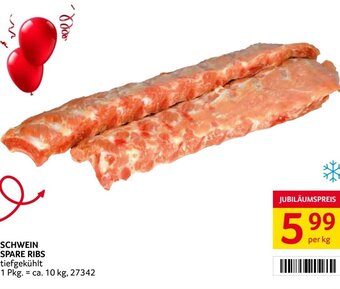 Transgourmet Schwein Spare Ribs per kg Angebot
