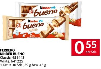 Transgourmet Ferrero Kinder Bueno per Stk. Angebot