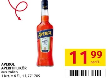 Transgourmet Aperol Aperitiflikör per Fl. Angebot