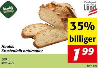 Strasser Markt Haubis Krustenlaib natursauer 500 g Angebot