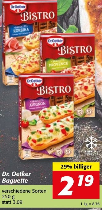 Strasser Markt Dr. Oetker Baguette 250 g Angebot