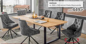 Polstermöbel Fischer Esstisch ca. 200 x 100 cm Angebot