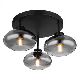 Möbelix Deckenleuchte ø 40 cm 3-flammig mit rauchglas Angebot