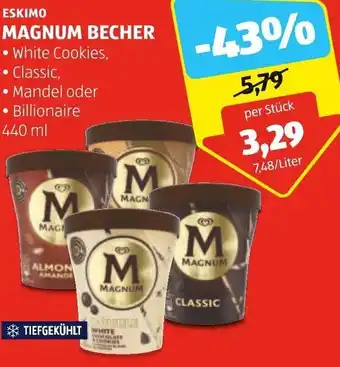 Hofer Eskimo Magnum Becher 440 ml Angebot