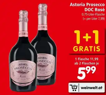 Interspar Astoria Prosecco DOC Rosé 0,75 Liter Angebot