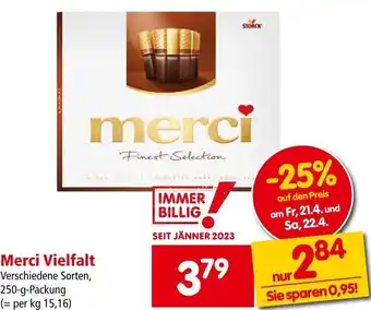 Interspar Merci Vielfalt 250 g Angebot