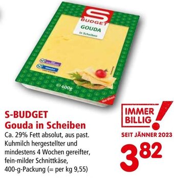 Interspar S-Budget Gouda in Scheiben 400 g Angebot