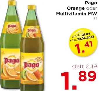 Unimarkt Pago Orange oder Multivitamin MW 1l Angebot