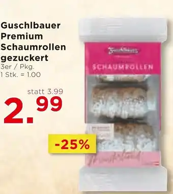 Unimarkt Guschlbauer Premium Schaumrollen gezuckert 3er/Pkg. 1Stk. 1.00 Angebot