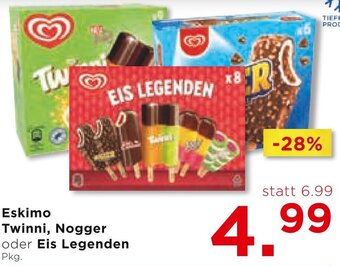 Unimarkt Eskimo Twinni, Nogger oder Eis Legenden Angebot