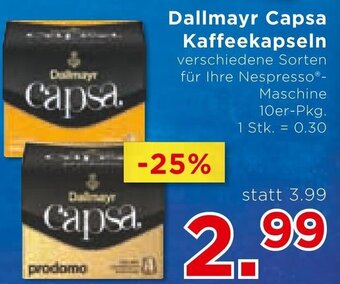 Unimarkt Dallmayr Capsa Kaffeekapseln Angebot