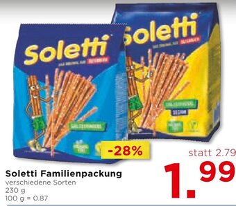 Unimarkt Soletti Familienpackung 230 g Angebot