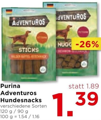 Unimarkt Purina Adventuros Hundesnacks 120 g/ 90 g Angebot
