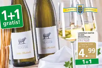 SPAR Gourmet Landhaus Mayer Gelber Muskateller 0,75 lt Angebot