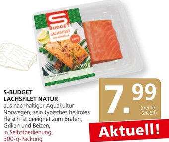 SPAR Gourmet S-Budget Lachsfilet Natur 300 g Angebot