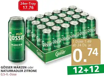 SPAR Gourmet Gösser Märzen oder Naturradler Zitrone 0,5 Liter Angebot