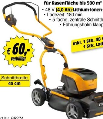 Zgonc Akku-rasenmäher set multiclip 547e Angebot
