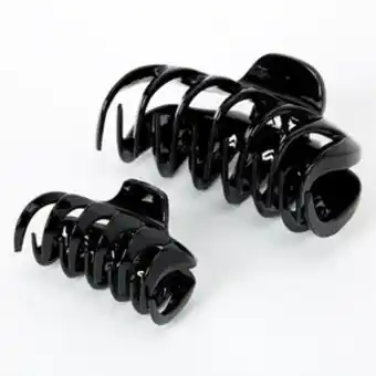 Claire's Solid spike hair claws - black, 2 pack Angebot
