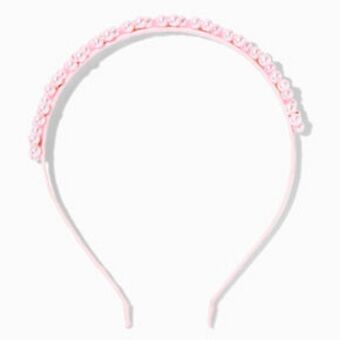 Claire's Pink pearl flower cluster headband Angebot