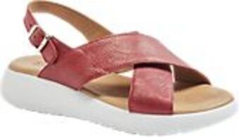 Deichmann Leder sandalen in rot Angebot