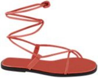 Deichmann Sandalen in rot mit schnürung Angebot