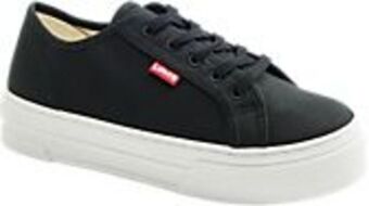 Deichmann Plateau leinen sneaker in schwarz Angebot