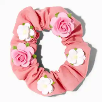 Claire's Claire's club dainty flower pink scrunchie Angebot
