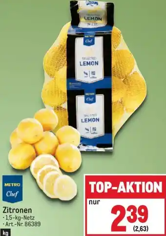 Metro Zitronen 1,5 kg Angebot