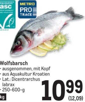 Metro Wolfsbarsch 250-600 g Angebot